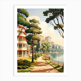 Emirgan Park Pixel Art 3 Art Print