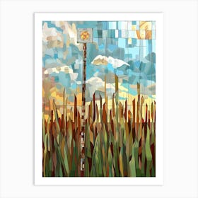 Corn Field In The Sky Art Print