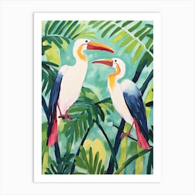 Birds In The Jungle Art Print