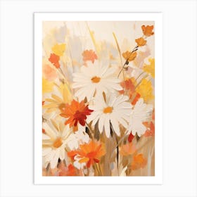 Fall Flower Painting Daisy 2 Art Print