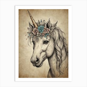 Unicorn 6 Art Print