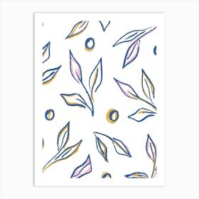 Leaf Pattern 1 Art Print