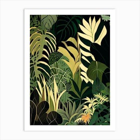 Jungle Foliage 5 Rousseau Inspired Art Print