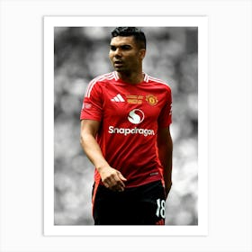 Casemiro Manchester United Art Print