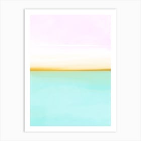 Tropical sunset pink skies Art Print