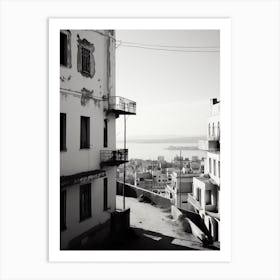 Algiers, Algeria, Mediterranean Black And White Photography Analogue 3 Art Print