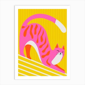 Snoozing Whiskers Art Print