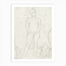 The Models (1888), Georges Seurat Art Print