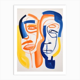 Two Faces 1 Art Print