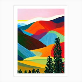 Death Valley National Park 1 United States Of America Abstract Colourful Art Print