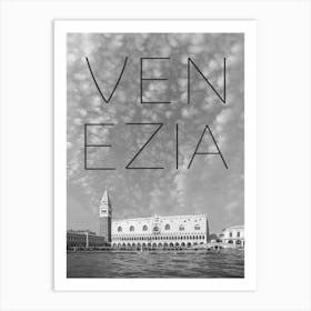 Mark's Campanile And Doge's Palace In Venice Art Print