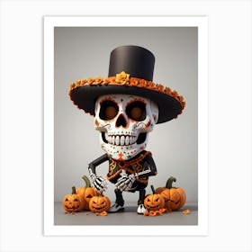 Day Of The Dead Skeleton Art Print