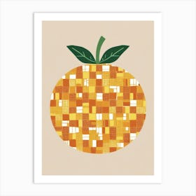 Orange Squares Art Print