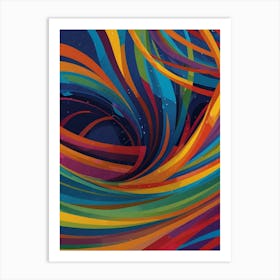 Colorful Swirls 2 Art Print