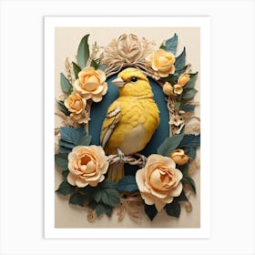 Bird In A Frame Art Print