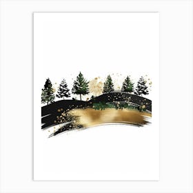 Landscape With Trees 5 Art Print