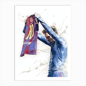Lionel Messi Barcelona Art Print