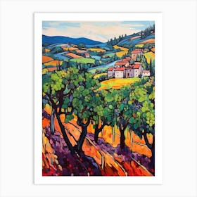 Montepulciano Italy 2 Fauvist Painting Art Print