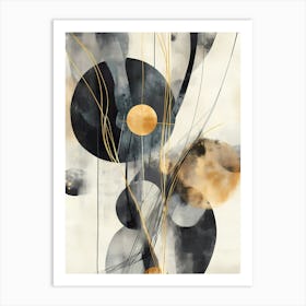 Abstract circles Painting Art Print