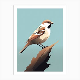 Peaceful Sparrow Serenity Art Print