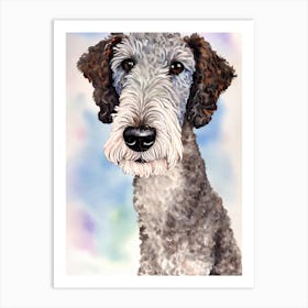 Bedlington Terrier Watercolour Dog Art Print
