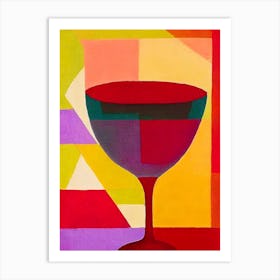 Daiquiri Paul Klee Inspired Abstract Cocktail Poster Art Print