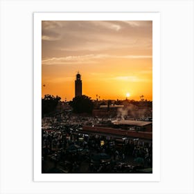 Marrakech Sunset | City photography in Morocco Art Print