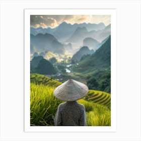 Rice Terraces In Vietnam 4 Art Print