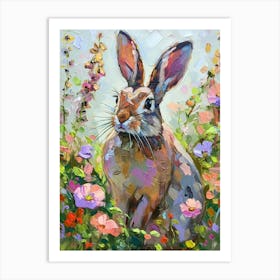 Polish Rabbit Painting 1 Art Print