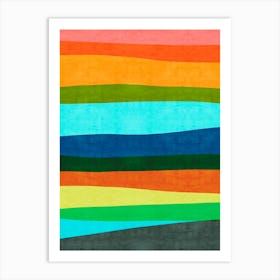 Colorful abstract shapes 39 Art Print