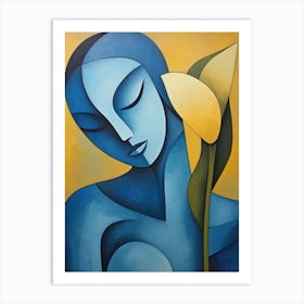 'Blue Flower' Art Print