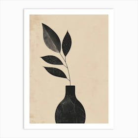 Black And White Vase Art Print