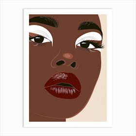 Illustration Of A Black Woman 2 Art Print