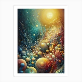 Bubbles And Stars Art Print