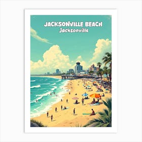 Jacksonville Beach Art Print