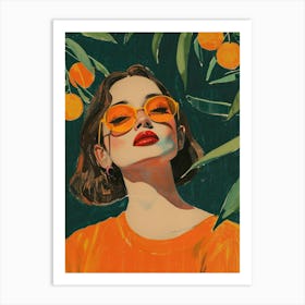 Under The Oranges Tree Art Print