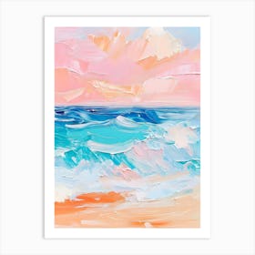 Abstract Beach Painting Art Print