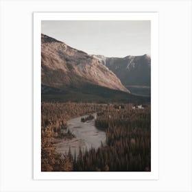 River Running Through Valley Art Print