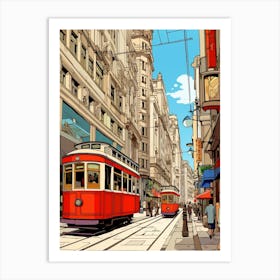 Istikal Avenue Pixel Art 2 Art Print