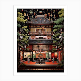 Kabuki Theater Japanese Style 4 Art Print