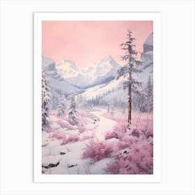 Dreamy Winter Painting Rocky Mountain National Park United States 2 Art Print