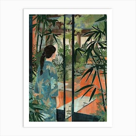 In The Garden Ginkaku Ji Temple Gardens Japan 3 Art Print