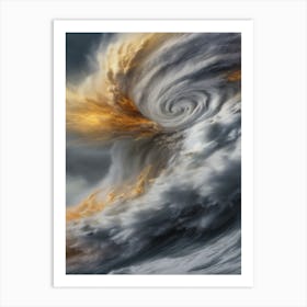 Lava Wind Storm Art Print