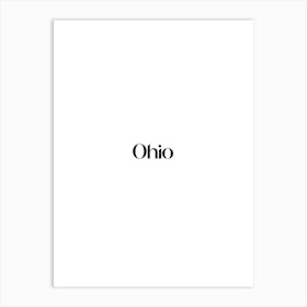 Ohio. Art Print