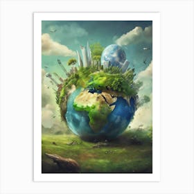 Earth In The Sky Art Print