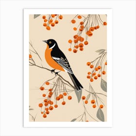 Bird On A Branch 4 Art Print