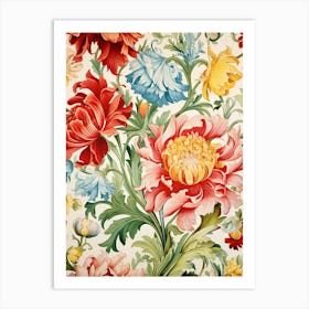 Floral Wallpaper 131 Art Print