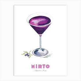 Mirto Cocktail Painting Art Print