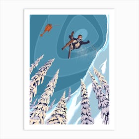 Ski Stunter Art Print