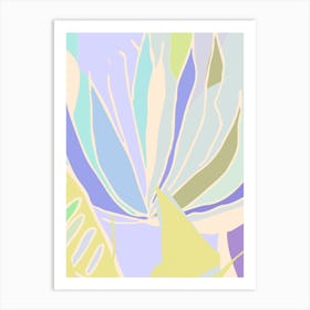 Succulent Garden In Blush Art Print